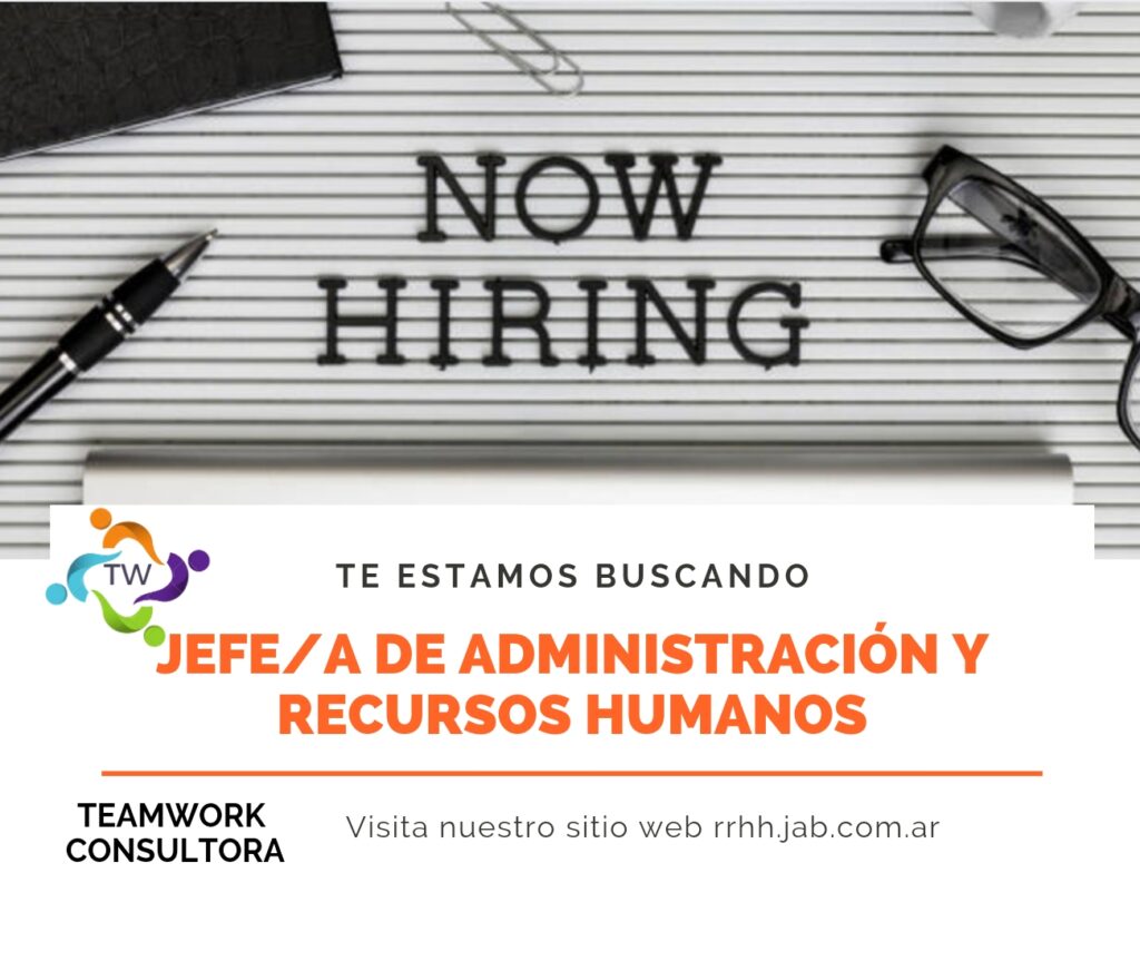 Jefe/a de Administración y Recursos Humanos